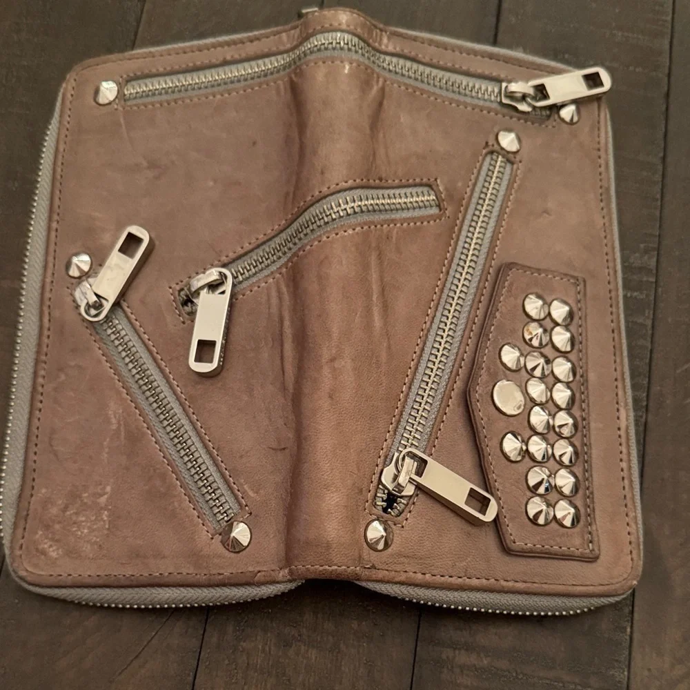 Rebecca Minkoff Taupe Leather Wallet